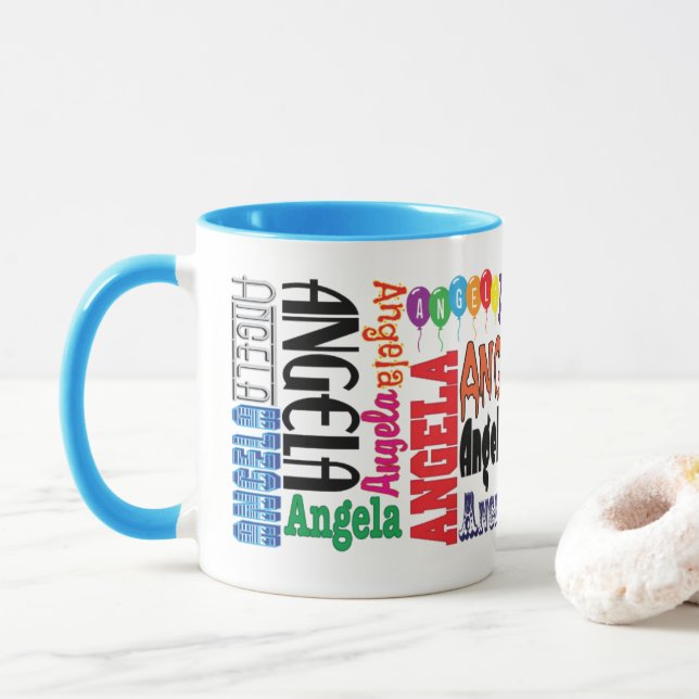Angela-Kaffee-Tasse Tasse (Mit Donut)