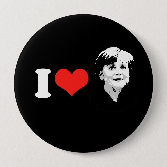 Angela Merkel Button (Vorderseite)