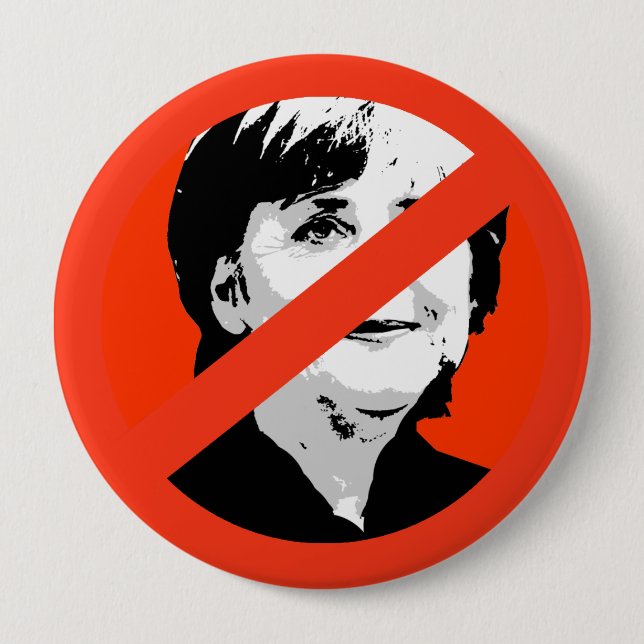 Angela Merkel Button (Vorderseite)