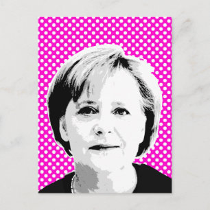 Angela Merkel — Internationale Führungspersönlichk Postkarte