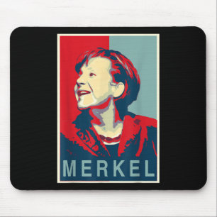 Angela Merkel - Obama-Stil Mousepad