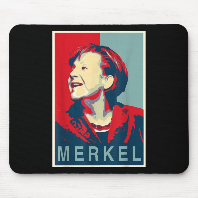 Angela Merkel - Obama-Stil Mousepad (Vorne)