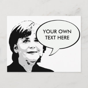 Angela Merkel Postkarte