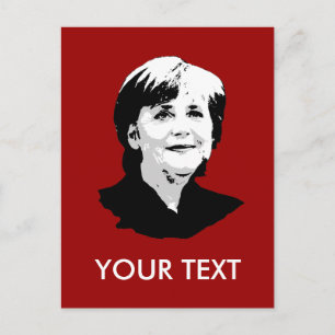 Angela Merkel Postkarte