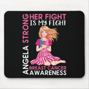 Angela Starker Brustkrebs Bewusstsein für ihren Ka Mousepad