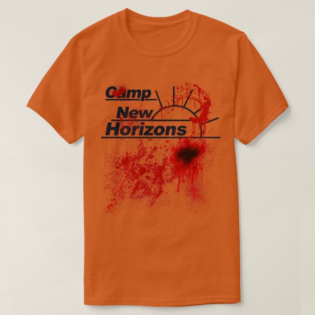 Angelas Camp New Horizons Sleepaway Camp T-Shirt (Design vorne)