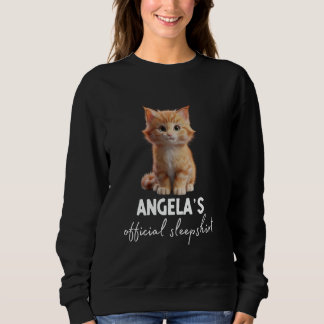 ANGELA's Offizielles Cat Sleepshirt Pajama Sweatshirt