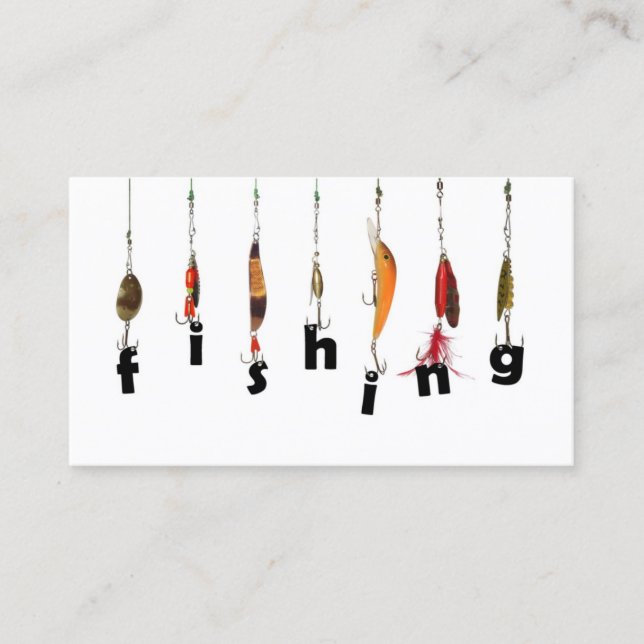 Angelausrüstung-einfache weiße Visitenkarte (Vorderseite)