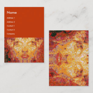 ANGELEGENHEIT IST NICHT Fraktal-Maske im roten Visitenkarte