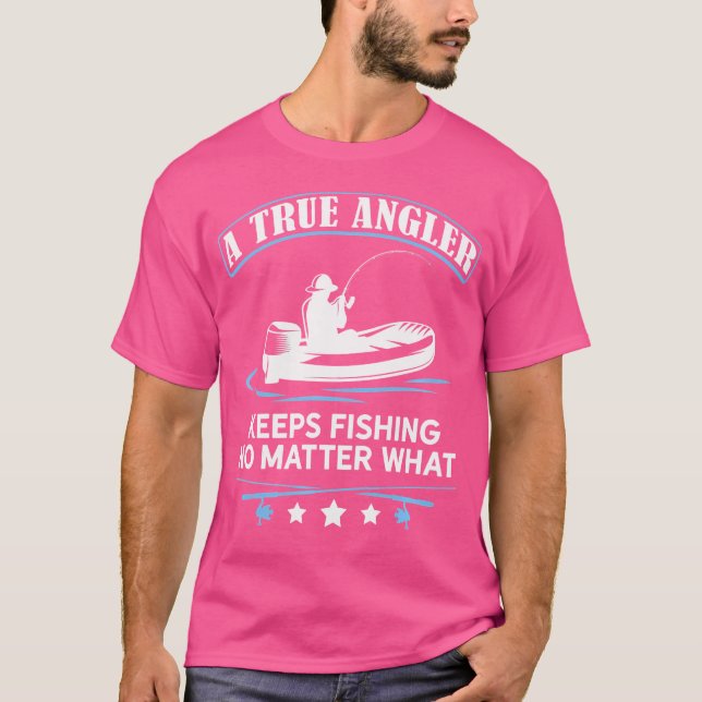 Angeler Fisher Fish Rod Angler Fisherman Fischen T-Shirt (Vorderseite)