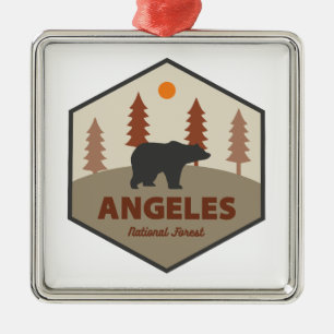 Angeles National Forest California Bear Ornament Aus Metall