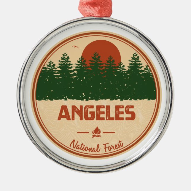 Angeles National Forest Ornament Aus Metall (Vorne)