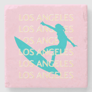 Angeles Travel Art, Kalifornien, Travel Art, Prepp Steinuntersetzer