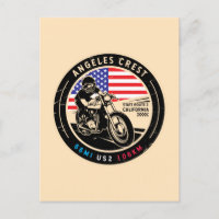 Angeles Wappen Highway California Motorrad