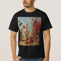 Angelfische auf Korallen, Vintage tropische Fische