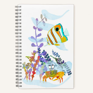 Angelfish and Ocean Friends SpiralNotebook Notizbuch