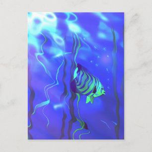 Angelfish Blues Postkarte