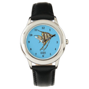 Angelfish Cartoon Illustration Armbanduhr