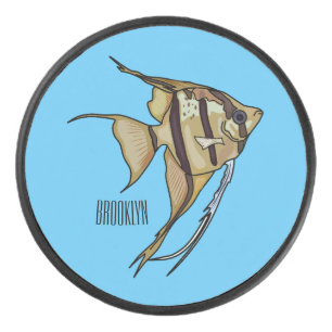 Angelfish Cartoon Illustration Eishockey Puck
