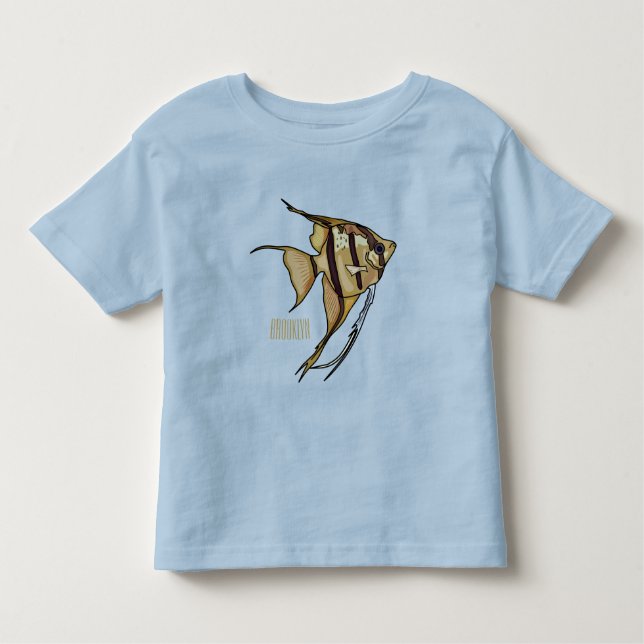 Angelfish Cartoon Illustration Kleinkind T-shirt (Vorderseite)