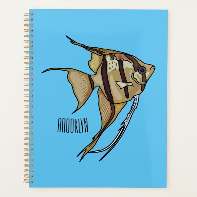 Angelfish Cartoon Illustration Planer (Vorderseite)