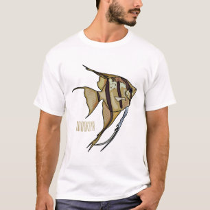 Angelfish Cartoon Illustration T-Shirt
