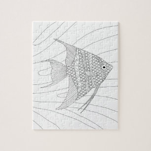 Angelfish Erwachsenenfarbpuzzle Puzzle