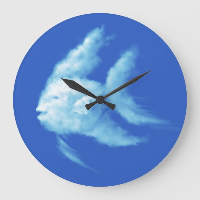 Angelfish Große Wanduhr (Vorderseite)