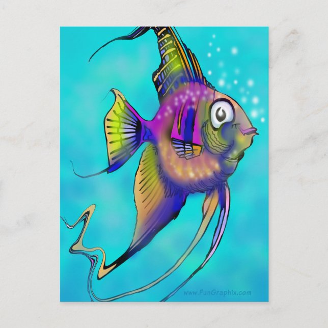 Angelfish Postkarte (Vorderseite)