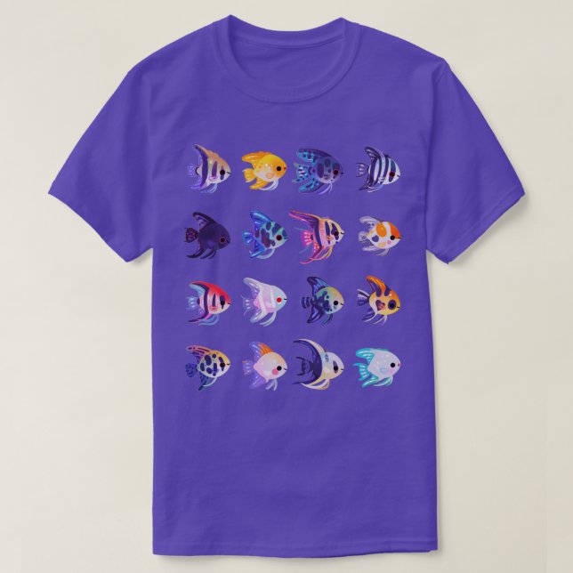 Angelfish Süßwasser ohne Text oder hell T-Shirt (Design vorne)