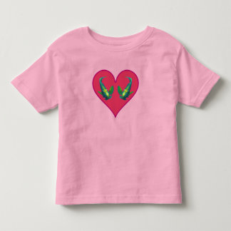 Angelfish Twins in a Red Heart - Illustration |  Kleinkind T-shirt
