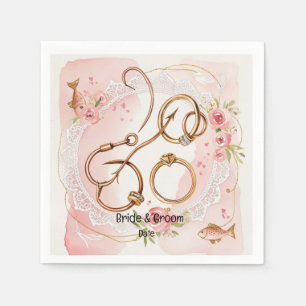 Angelfreunde können Hochzeit genießen Serviette