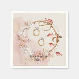 Angelfreunde können Hochzeit genießen Serviette