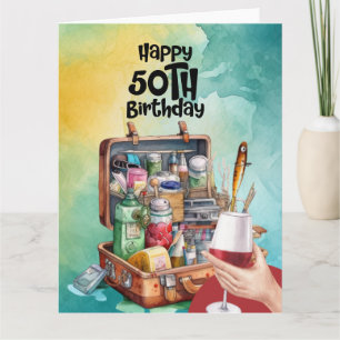 Angelfreunde zum 50. karte