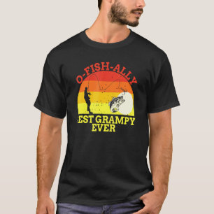 Angelgraue Fischer Bester Vater je Fisch Man Co T-Shirt