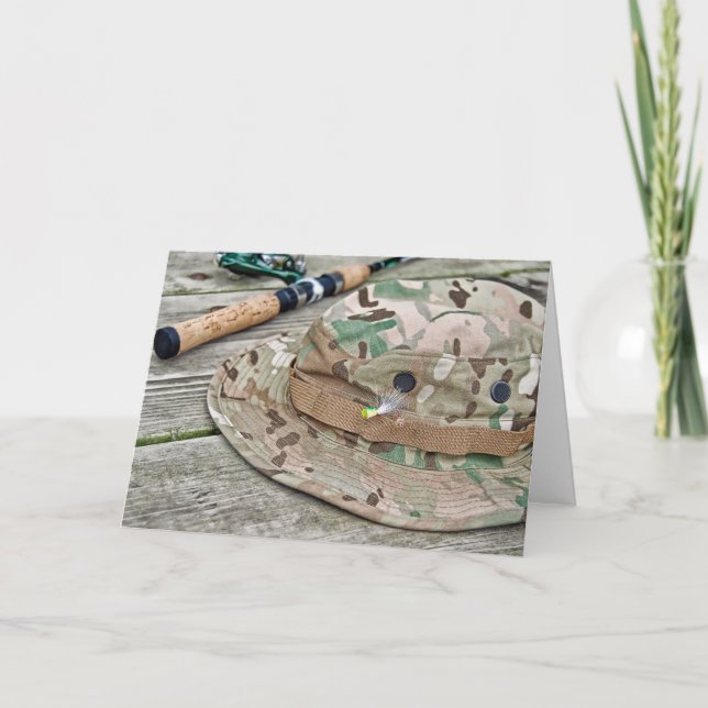 Angelhut und Pole Geburtstag Karte (Vorderseite)