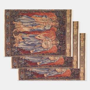 Angeli Laudantes von Sir Edward Coley Burne Jones Geschenkpapier Set