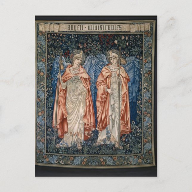 Angeli Ministrantes von Sir Edward Burne-Jones Pos Postkarte (Vorderseite)