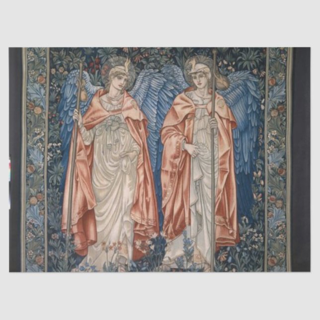 Angeli Ministrantes von Sir Edward Burne-Jones Seidenpapier (Vorderseite)