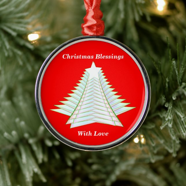 Angelic Abstrakt Tree Ornament Aus Metall (Baum)