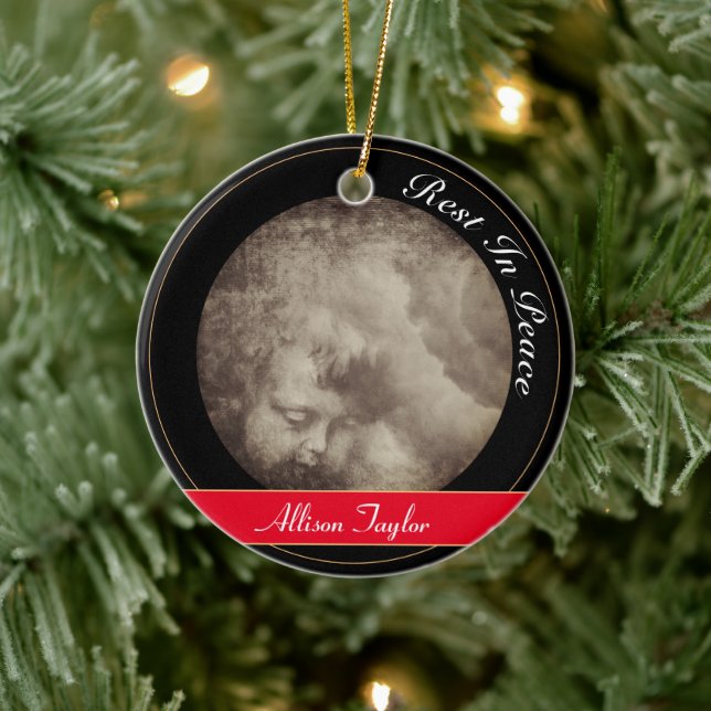 Angelic baby & Stormy Heaven / Weihnachten Keramik Ornament (Baum)