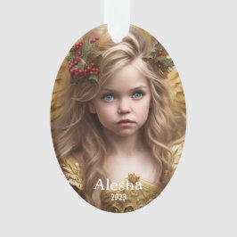 Angelic Christmas Moments: Personalisierte Mädchen Ornament