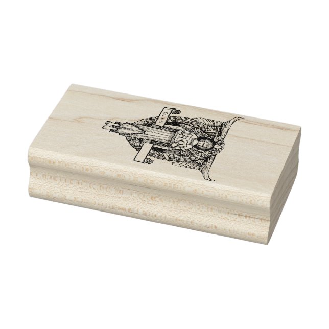 Angelic Ex-Libris Briefmarke Gummistempel (Stempel)