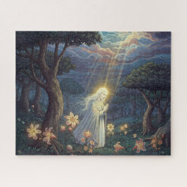 Angelic Figure Prachen im heiligen geheimnisvollen Puzzle