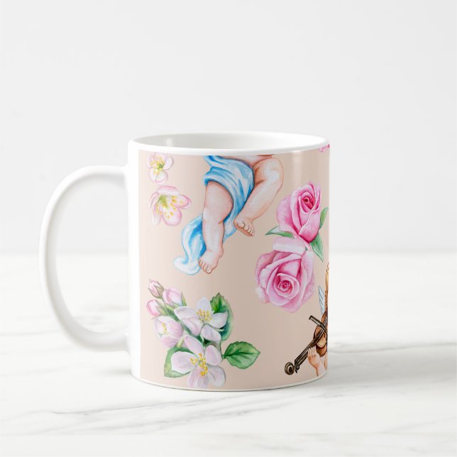 Angelic Florals: Vintages Muster Kaffeetasse (Links)