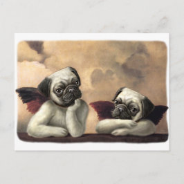 Angelic Mops Cherub Geschenkartikel Postkarte