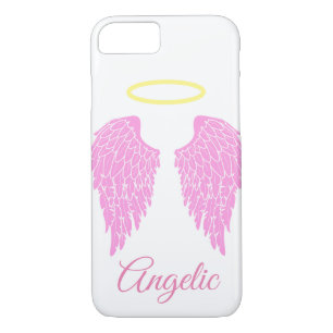 Angelic Pink Angel Wings & Halo Case-Mate iPhone Hülle