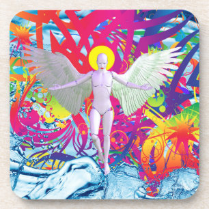 Angelic Robot Getränkeuntersetzer