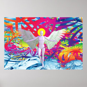 Angelic Robot Poster