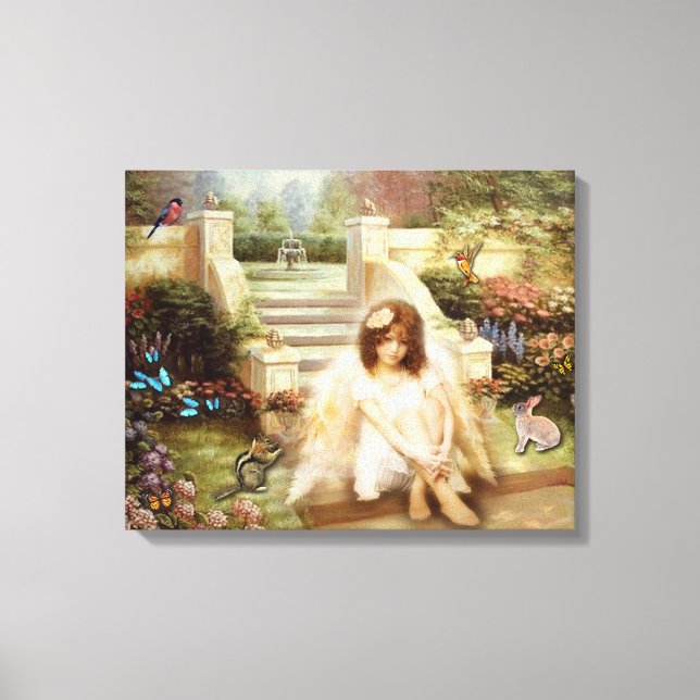 Angelic Serenity Prayer Canvas Prints Leinwanddruck (Vorderseite)